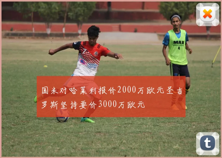 国米对哈莱利报价2000万欧元圣吉罗斯坚持要价3000万欧元